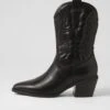Yeehaw Black Calf Boots 1 Yeehaw Black Calf Boots -Lynx Shoes Shop IL12116BLASM 2