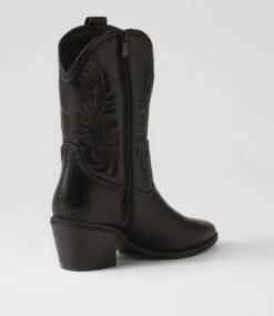 Yeehaw Black Calf Boots -Lynx Shoes Shop IL12116BLASM 4