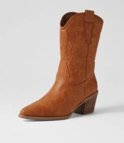 Yeehaw Tan Calf Boots -Lynx Shoes Shop IL12116TANSM 3