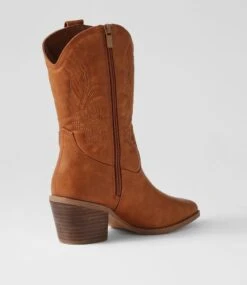 Yeehaw Tan Calf Boots -Lynx Shoes Shop IL12116TANSM 4