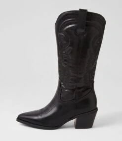 Yodel Black Knee High Boots
