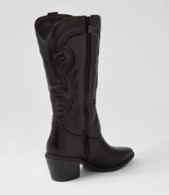 Yodel Black Knee High Boots -Lynx Shoes Shop IL12117BLASM 4