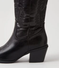 Yodel Black Knee High Boots -Lynx Shoes Shop IL12117BLASM 6
