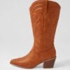 Yodel Tan Knee High Boots -Lynx Shoes Shop IL12117TANSM 2