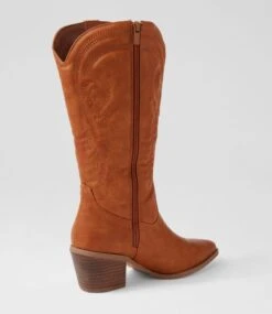 Yodel Tan Knee High Boots 9 Yodel Tan Knee High Boots -Lynx Shoes Shop IL12117TANSM 4