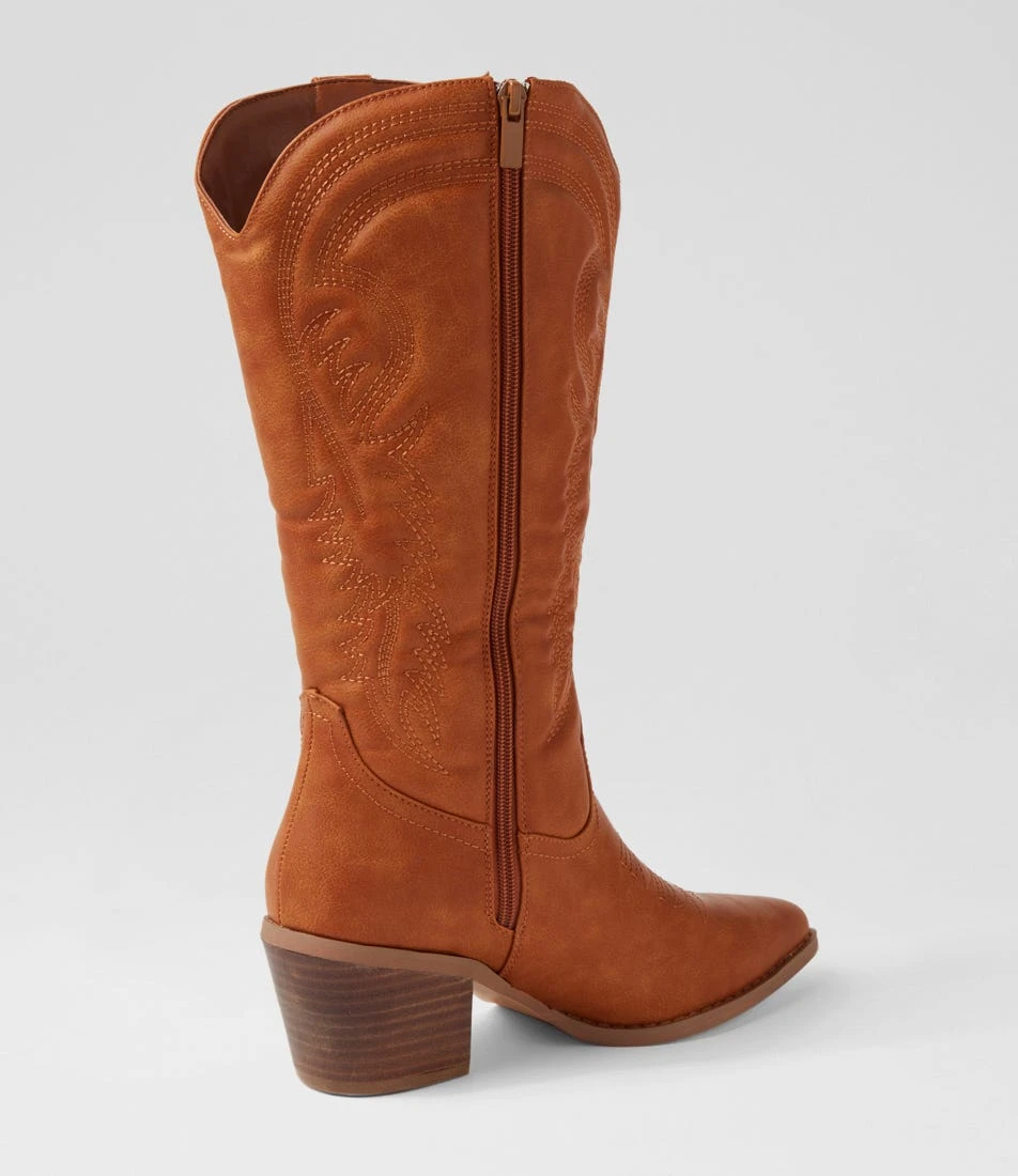 Yodel Tan Knee High Boots 5 Yodel Tan Knee High Boots - Image 3