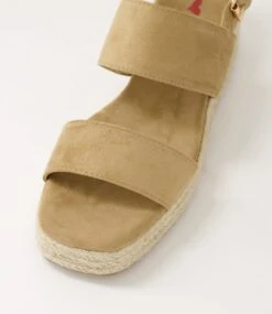 Cissie Tan Microsuede Sandals 10 Cissie Tan Microsuede Sandals -Lynx Shoes Shop IL12118TANMS 5