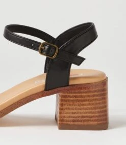 Umean Black Sandals -Lynx Shoes Shop IL12134BLASM 6