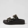 Yenile Black Slides -Lynx Shoes Shop IL12136BLASM 2