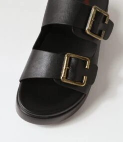 Yenile Black Slides -Lynx Shoes Shop IL12136BLASM 5