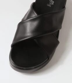 Yonoko Black Slides -Lynx Shoes Shop IL12138BLASM 5