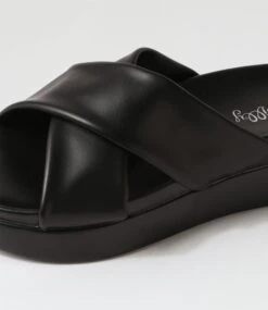 Yonoko Black Slides -Lynx Shoes Shop IL12138BLASM 6