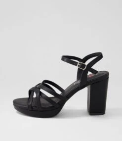 Bomella Black Sandals