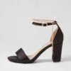 Donki Black Satin Sandals 1 Donki Black Satin Sandals -Lynx Shoes Shop IL12141BLACB 2