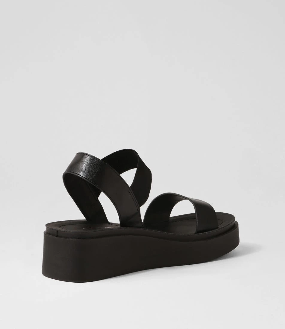 Barik Black Elastic Sandals 5 Barik Black Elastic Sandals - Image 3