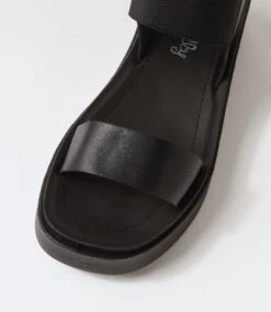 Barik Black Elastic Sandals 10 Barik Black Elastic Sandals -Lynx Shoes Shop IL12146BLAVO 5