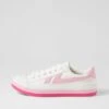 Eoxie White Pink Canvas Sneakers -Lynx Shoes Shop IL12149W0RCA 2