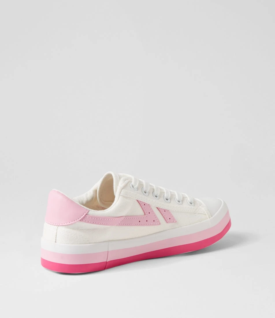 Eoxie White Pink Canvas Sneakers 5 Eoxie White Pink Canvas Sneakers - Image 3