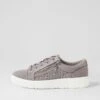 Ireena Grey Recycled Canvas Sneakers -Lynx Shoes Shop IL12156GRYC2 2