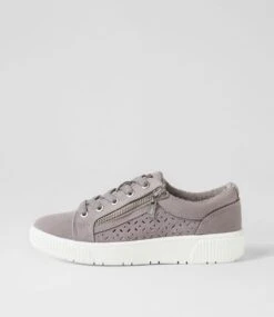 New Products 23 Ireena Grey Recycled Canvas Sneakers