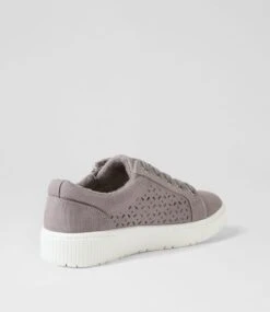 Ireena Grey Recycled Canvas Sneakers -Lynx Shoes Shop IL12156GRYC2 4