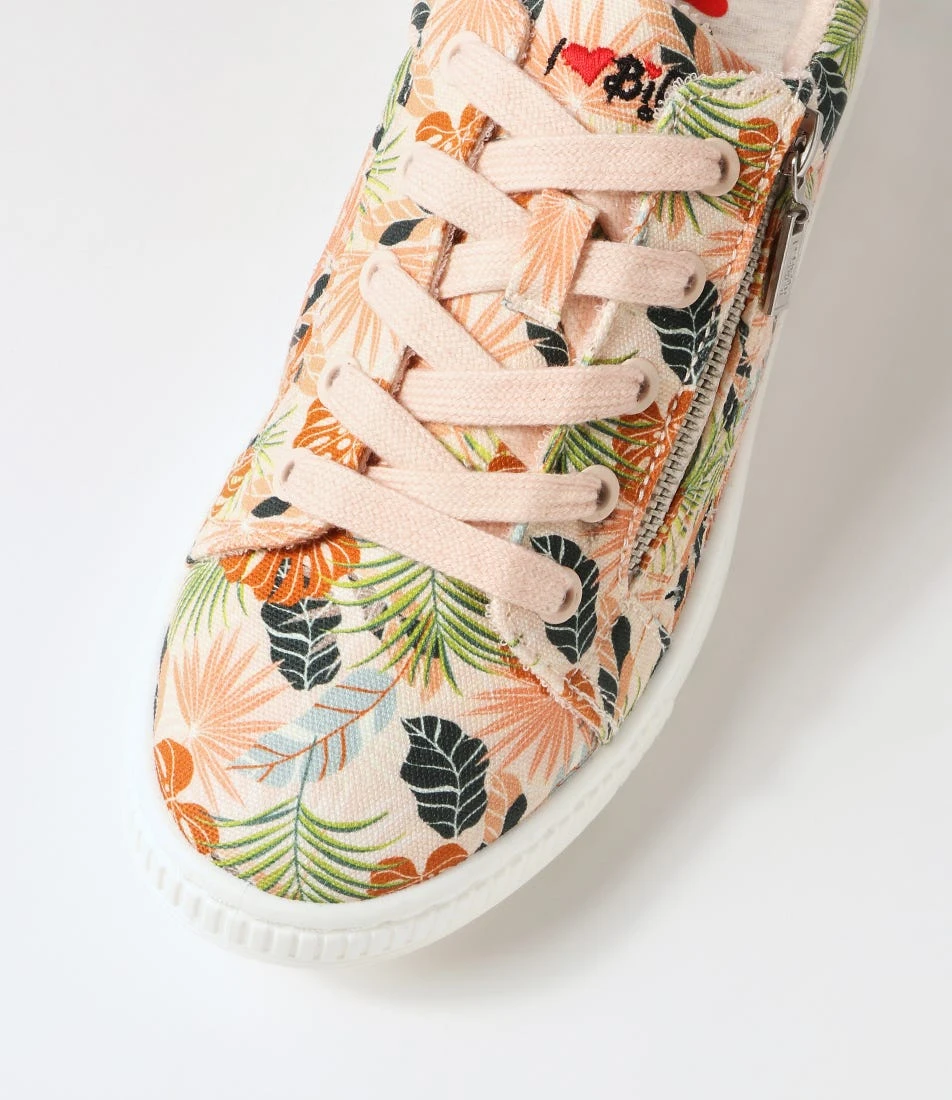 Ireena Peach Flower Recycled Canvas Sneakers 6 Ireena Peach Flower Recycled Canvas Sneakers - Image 4