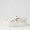 Ireena White Recycled Canvas Sneakers -Lynx Shoes Shop IL12156WHIC2 2