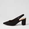 Lomer Black Nubuck Pu Heels -Lynx Shoes Shop IL12162BLAPY 2