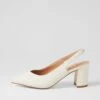 Lomer White Nubuck Pu Heels 1 Lomer White Nubuck Pu Heels -Lynx Shoes Shop IL12162WHIPY 2