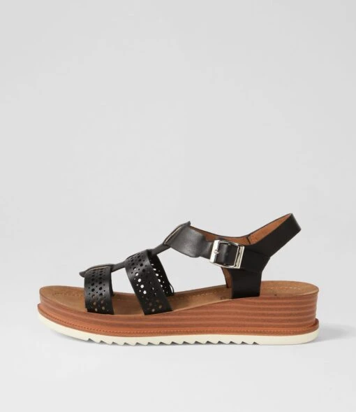Rhiled Black Sandals -Lynx Shoes Shop IL12166BLASM 2