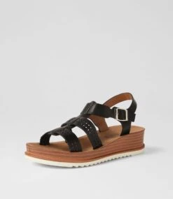 Rhiled Black Sandals -Lynx Shoes Shop IL12166BLASM 3