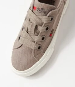 Tenchie Grey Recycled Canvas Sneakers -Lynx Shoes Shop IL12172GRYC2 5