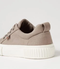 Tenchie Grey Recycled Canvas Sneakers -Lynx Shoes Shop IL12172GRYC2 6