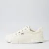 Tenchie White Recycled Canvas Sneakers -Lynx Shoes Shop IL12172WHIC2 2