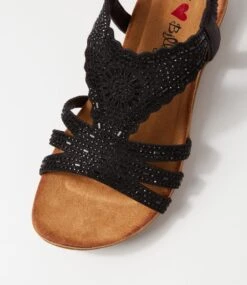 Fossio Black Multi Sandals -Lynx Shoes Shop IL12193BLAHG 5