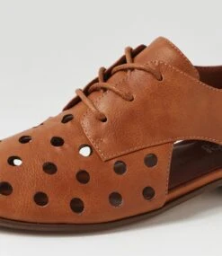 Falkon Dark Tan Flat Shoes -Lynx Shoes Shop IL12198TAOSM 6