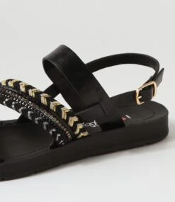 Munnel Black Multi Sandals -Lynx Shoes Shop IL12212BLAHG 6