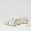 Ozika Platinum Dust Smooth Flat Shoes -Lynx Shoes Shop IL12214SHJSM 2