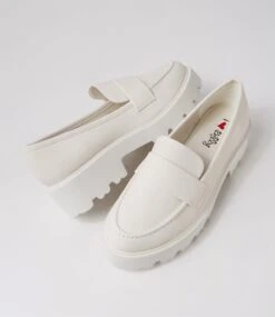 Rentino Off White Loafers -Lynx Shoes Shop IL12218W25SM 6