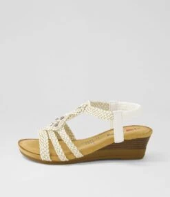 Saween Beige Multi Sandals