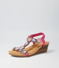Soket Hot Pink Multi Sandals -Lynx Shoes Shop IL12224PBUHG 4