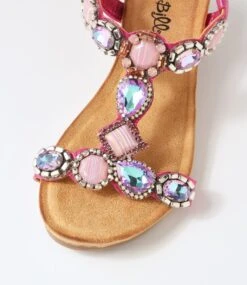 Soket Hot Pink Multi Sandals -Lynx Shoes Shop IL12224PBUHG 5