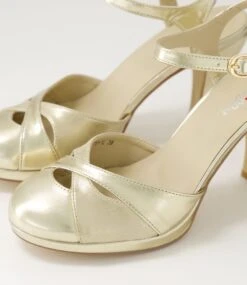 Talents Champagne Gold Dust Heels -Lynx Shoes Shop IL12226M4BSM 6