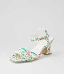Wippie White Gladiolus Sandals -Lynx Shoes Shop IL12231XGYSM 3