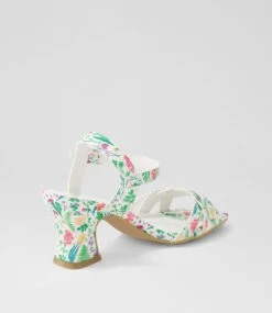 Wippie White Gladiolus Sandals -Lynx Shoes Shop IL12231XGYSM 4