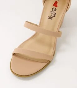 Taisy Nude Nubuck Pu Sandals -Lynx Shoes Shop IL12236NDUPY 5