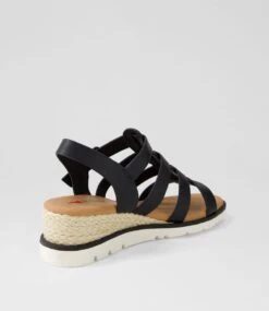 Roskol Black Sandals 9 Roskol Black Sandals -Lynx Shoes Shop IL12238BLASM 4