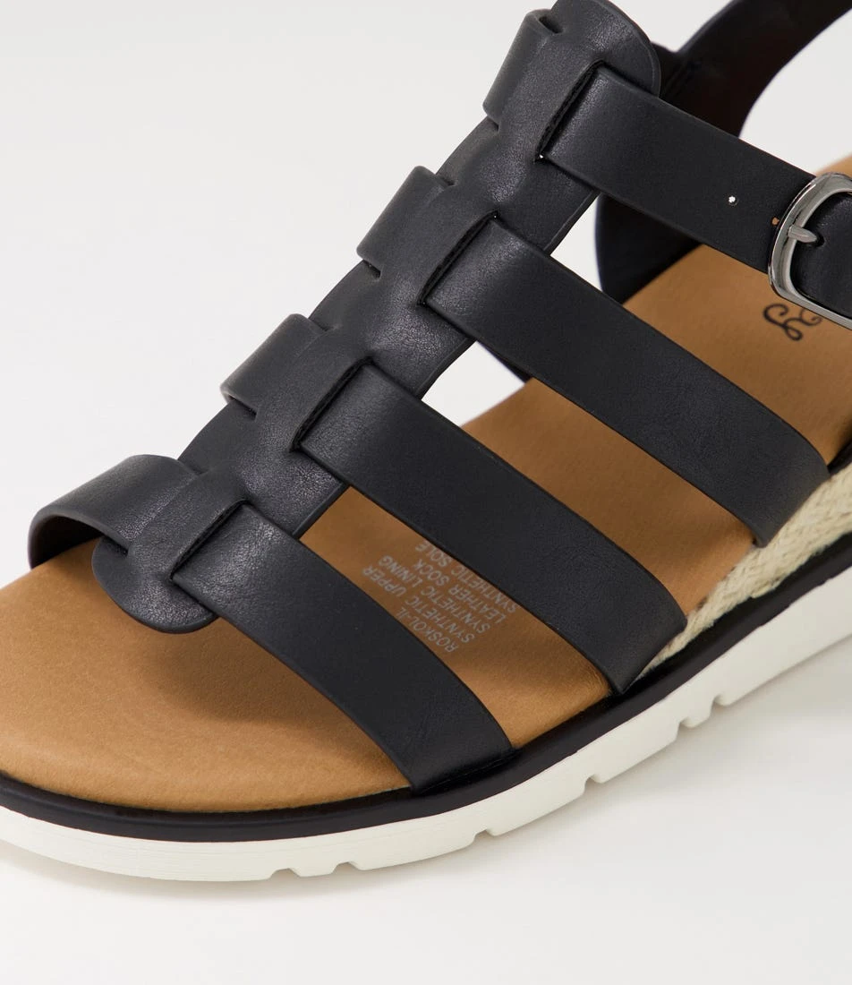 Roskol Black Sandals 7 Roskol Black Sandals - Image 5