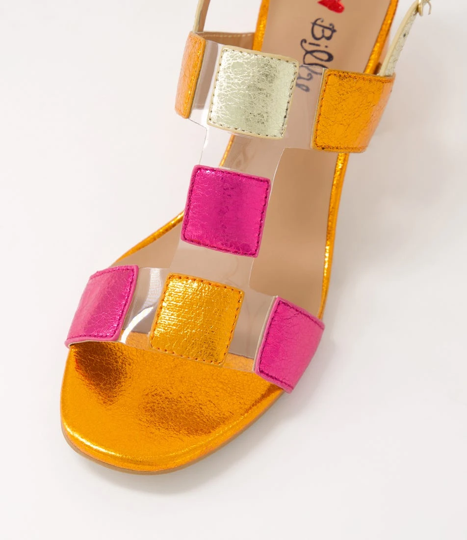 Harmio Bright Multi Clear Vinylite Sandals 6 Harmio Bright Multi Clear Vinylite Sandals - Image 4