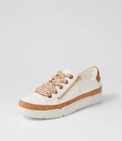 Tolby White Tan Sneakers -Lynx Shoes Shop IL12250W99SM 3
